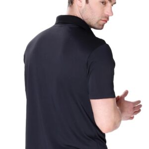 Koszulka polo Zip James Bradley – czarny