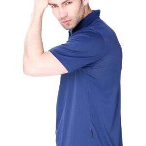 Koszulka polo Zip James Bradley – granatowy