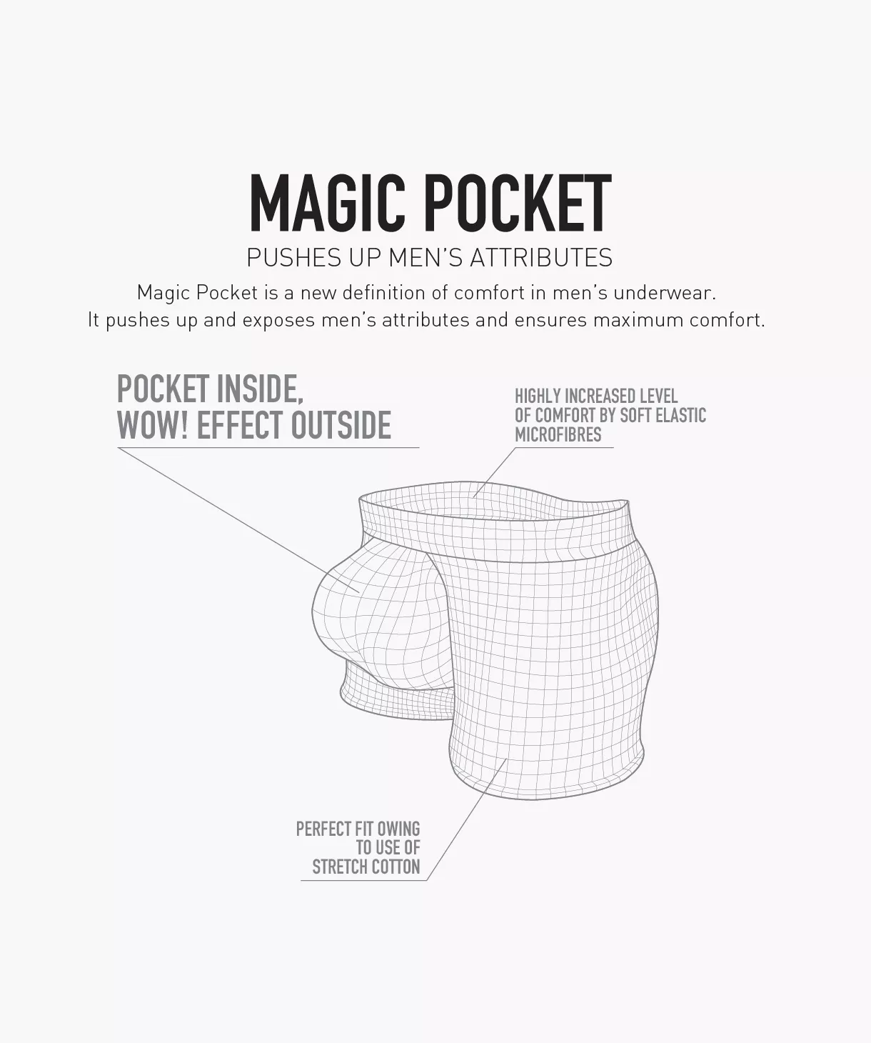 2-PACK Bokserki męskie Magic Pocket - obrazek 2