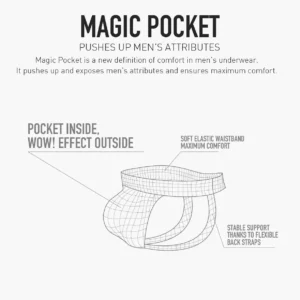 Alternative view of 2-PACK Slipy męskie Jockstrap Magic Pocket