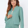 Bluza damska długi rękaw Caro Italian Fashion – szałwiowy