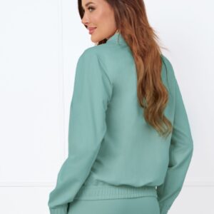Bluza damska długi rękaw Caro Italian Fashion – szałwiowy