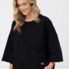 Bluza damska 3/4 rękaw Kaori Italian Fashion – czarny