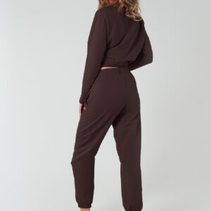 Madri bluza damska długi rękaw Italian Fashion – brązowy