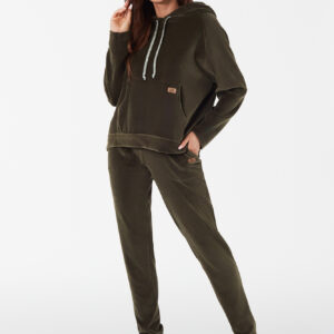 Oliw bluza damska długi rękaw Italian Fashion – oliwkowy