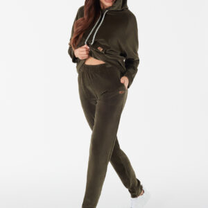 Oliw bluza damska długi rękaw Italian Fashion – oliwkowy
