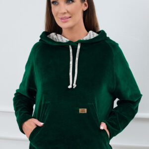 Oliw bluza damska długi rękaw Italian Fashion – ciemny zielony