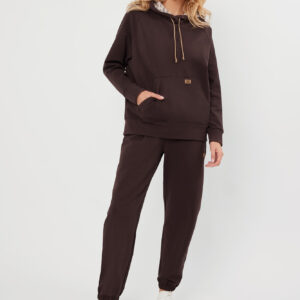 Viva bluza damska długi rękaw Italian Fashion – brązowy