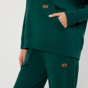 Viva bluza damska długi rękaw Italian Fashion – ciemny zielony