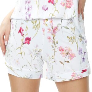 Spodenki Flores Mewa – druk w kwiaty