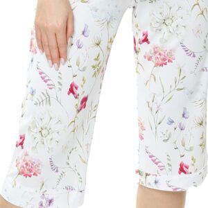 Spodnie Flores Mewa – druk w kwiaty