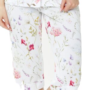 Spodnie Flores Mewa – druk w kwiaty
