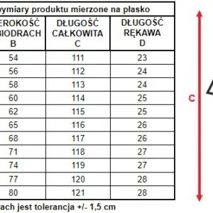 Koszula nocna Beatriz Mewa – niebieski