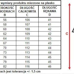 Koszula nocna Adelajda Mewa – wzór w kwiaty
