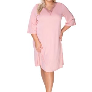 Koszula nocna Elena Mewa – ciemny różowy