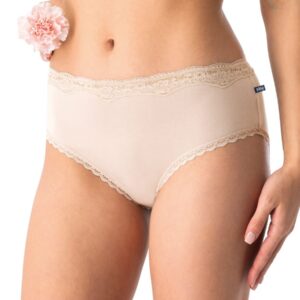 Bambusowe semi maxi bikini Key – jasno-beżowe
