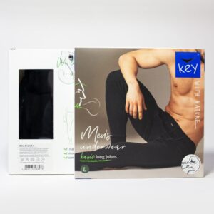 Bawełniane kalesony męskie Key – białe