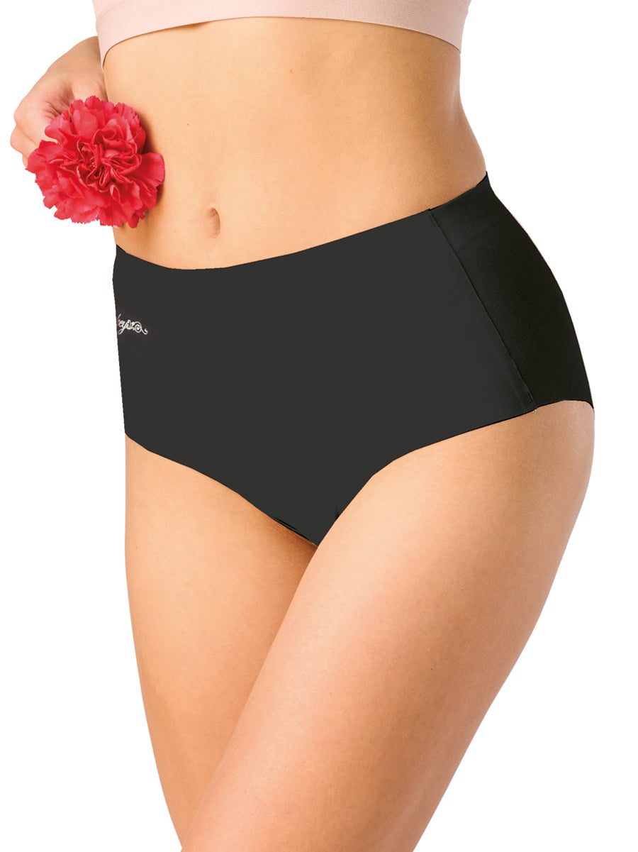 Bezszwowe maxi bikini Key – czarne