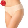 Bezszwowe midi bikini Key – beżowe