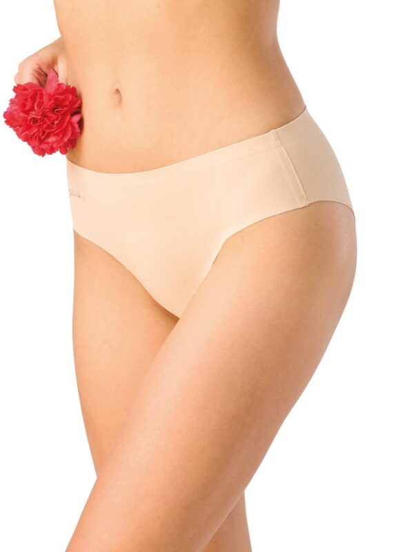Bezszwowe midi bikini Key – beżowe
