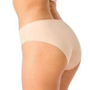 Bezszwowe midi bikini Key – beżowe