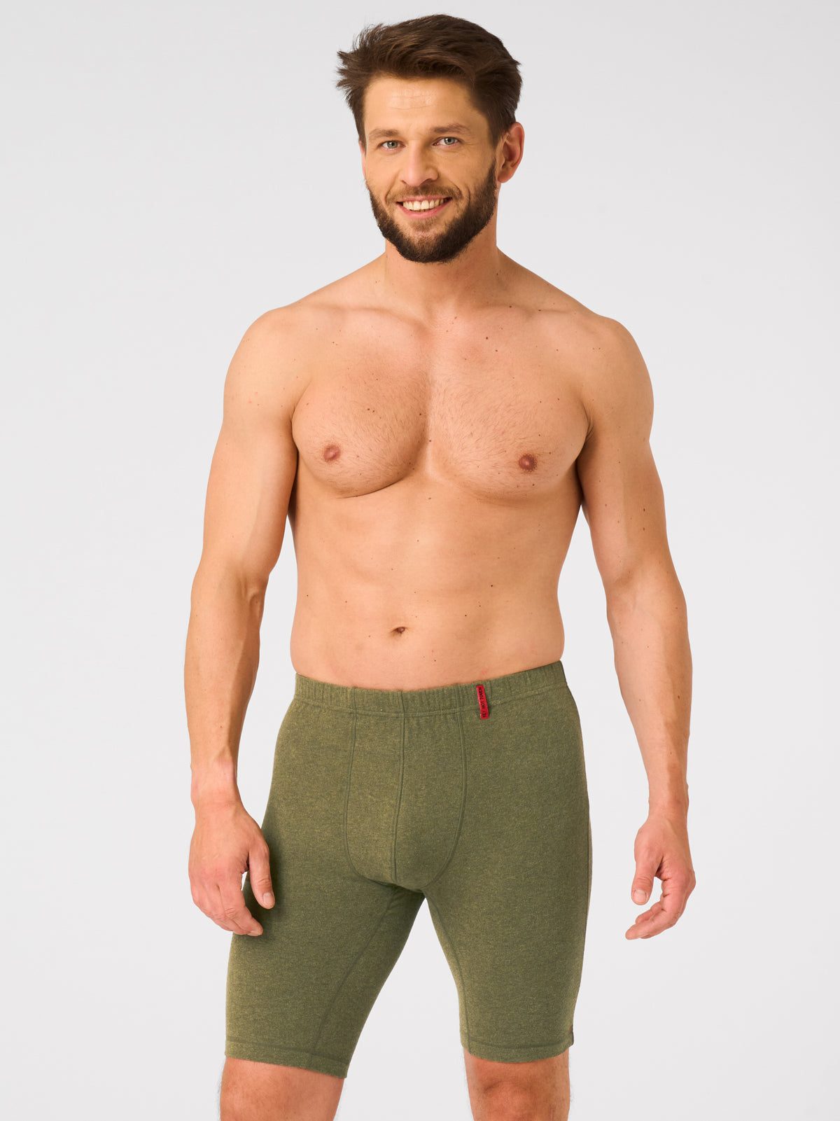 Ciepła bielizna – Hot Touch – Szorty męskie przed kolano Key – khaki