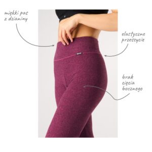 Ciepłe spodnie hot touch Key – fuksja melanż