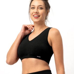 Ciepły top bez koronki hot touch Key – czarny