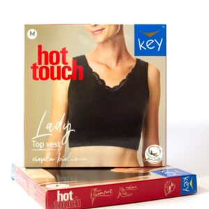 Ciepły top Hot Touch Key – czarny
