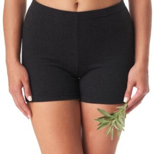 Długie gładkie szorty Hot Touch Key – czarny melanż