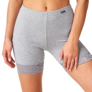 Długie szorty z koronką Hot Touch Key – jasno szary melanż