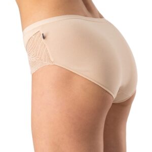 Eleganckie midi bikini z koronką 2 szt. Key – beżowe