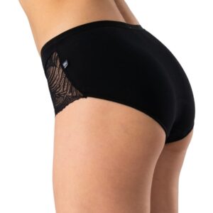 Eleganckie midi bikini z koronką 2 szt. Key – czarne