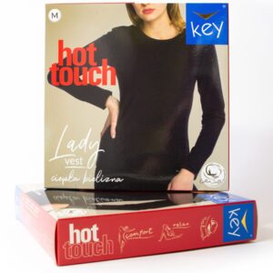 Koszulka Hot Touch z długim rękawem Key – bordowy melanż