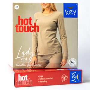Koszulka Hot Touch z długim rękawem Key – czarny melanż