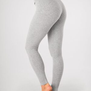 Legginsy Hot Touch z elastyczna gumką RIB Key – jasno szary melanż