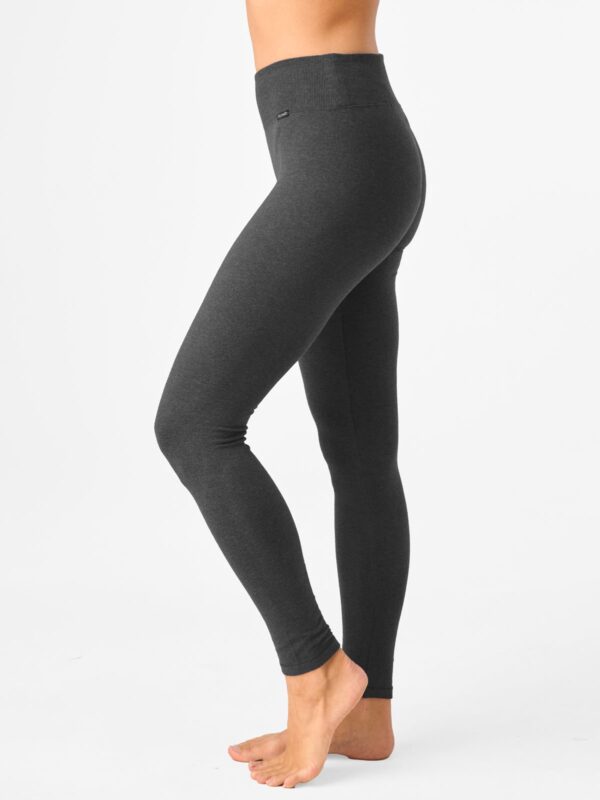 Legginsy Hot Touch z elastyczna gumką RIB Key – szary melanż