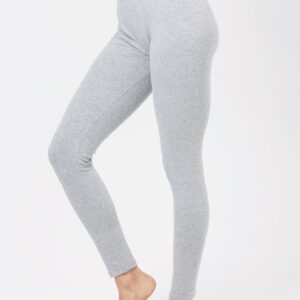 Legginsy Hot Touch z wąską gumką w pasie Key – jasno-szary melanż