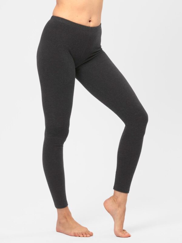 Legginsy Hot Touch z wąską gumką w pasie Key – szary melanż
