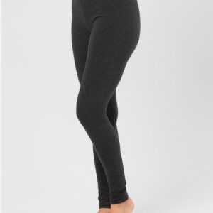 Legginsy Hot Touch z wąską gumką w pasie Key – szary melanż