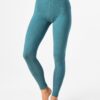 Legginsy Hot Touch z wąską gumką w pasie Key – turkusowy melanż