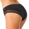 Niskie koronkowe majtki mini bikini 2 szt. Key – czarne