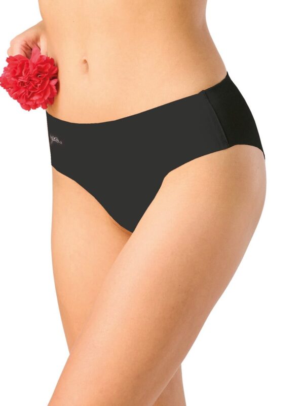 Bezszwowe midi bikini Key – czarne