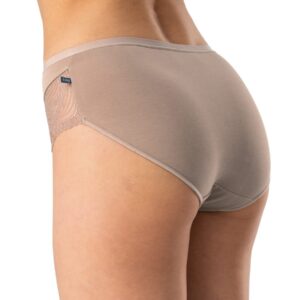 ELEGANCKIE MIDI BIKINI Z KORONKĄ- cappuccino 2 szt. Key – cappuccino