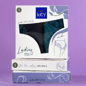 Kontrastowe etno figi midi bikini 2 szt. Key