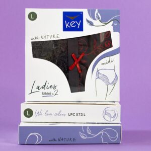 Jesienne midi bikini w róże 2 szt. Key