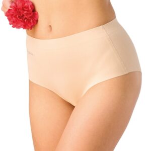 Bezszwowe maxi bikini Key – beżowe