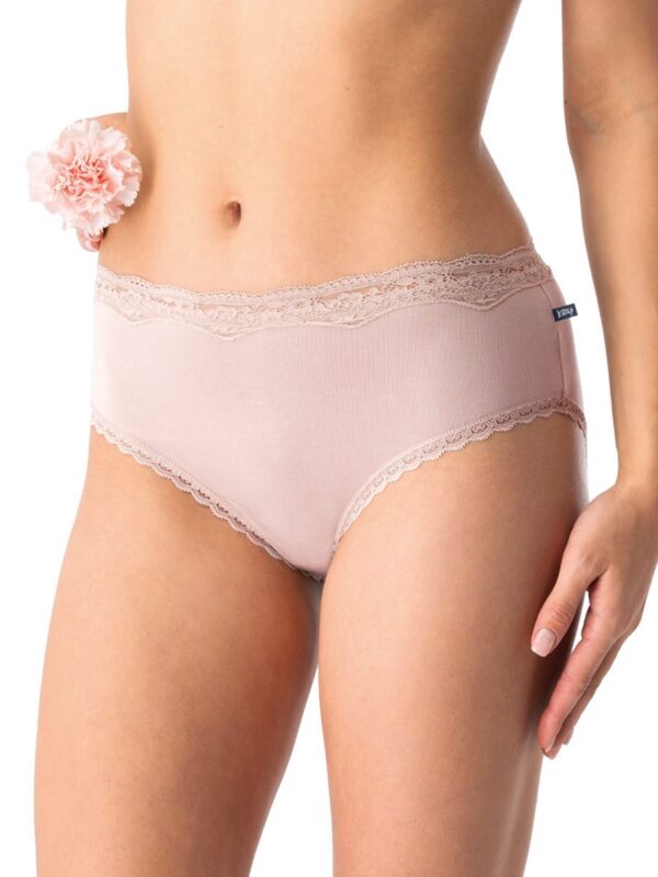Bambusowe semi maxi bikini Key – beżowe