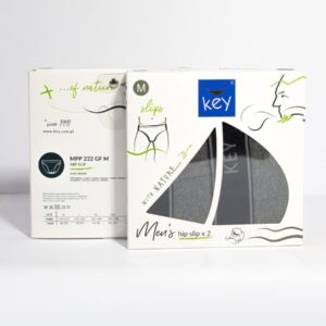 Melanżowe slipy 2 szt. Key – grafitowy melanż