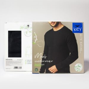 Męska koszulka z długim rękawem RIB Key – biała